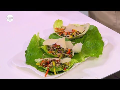 بالفيديو طريقة إعداد سلطة الدجاج الإيطالية