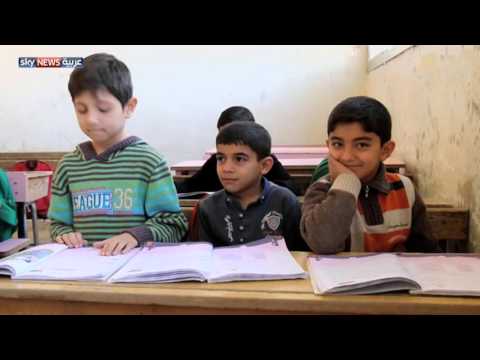 شاهد الهدنة تعيد الحياة لبعض مدارس حلب