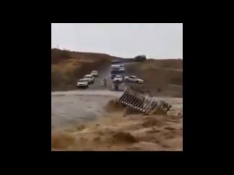 مشاهد مروعة من العواصف الأخيرة في الامارات