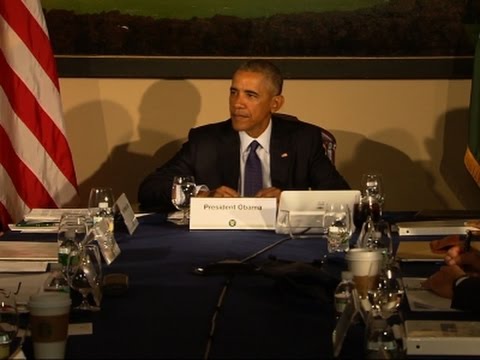 raw obama meets with national security council