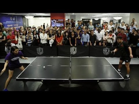 chinese table tennis players visit us
