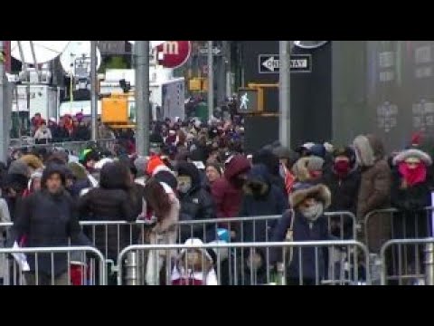 temps below 15 degrees expected for times square