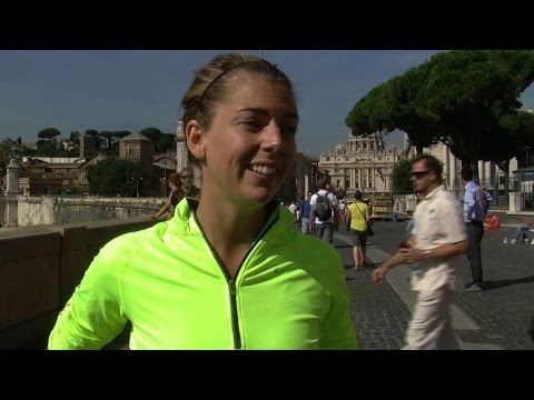 tourists enjoy guided tour of rome