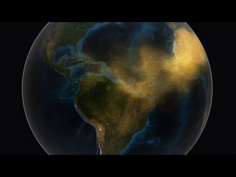 satellite tracks saharan dust to amazon in 3d