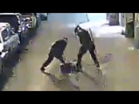 police beating caught