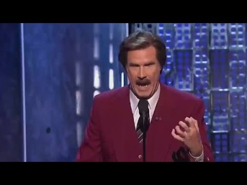 ron burgundy at justin biebers roast