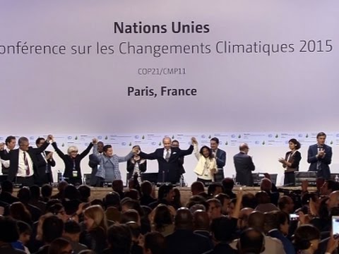 as frances foreign minister gaveled the paris climate agreement