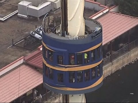 rescuers successfully removed guests from the sky tower