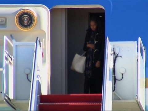 first family arrives home