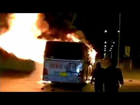 in china bus fire