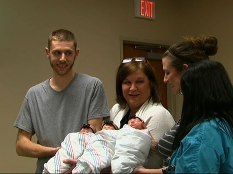 bring home rare newborn triplets