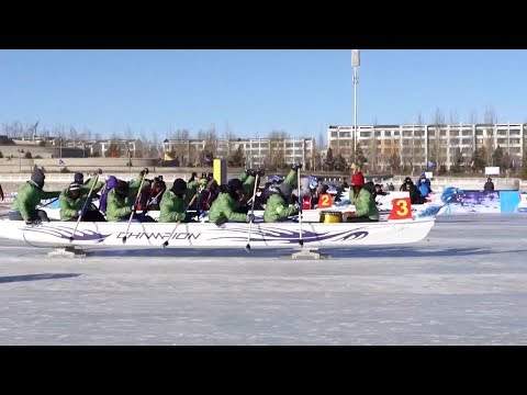 worlds first ice dragon boat championship opens