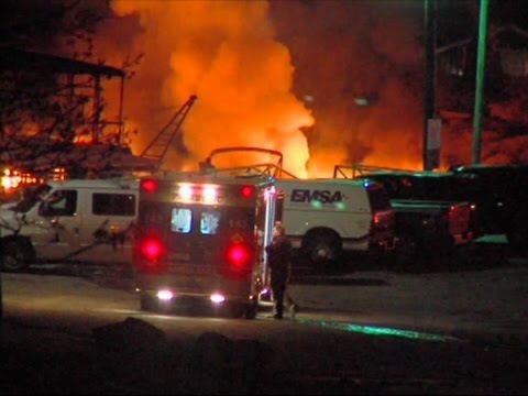 raw no injuries in okla dock fire