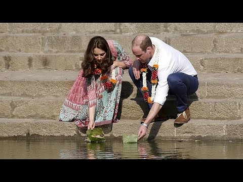 britains prince william and his wife kate visit india