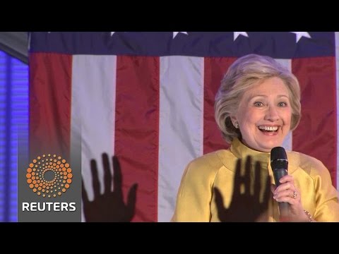 clinton campaigns in new york ahead of state primary