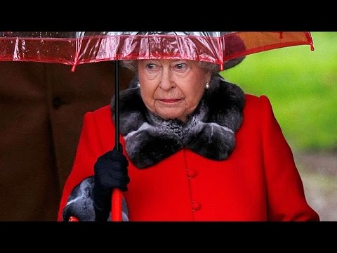 queen misses christmas church service