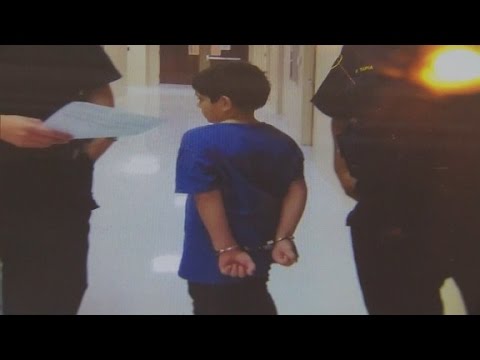 police handcuff 7yearold student