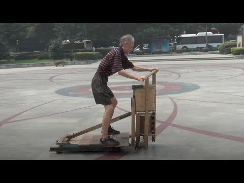 retired carpenter invents unusual wooden vehicle