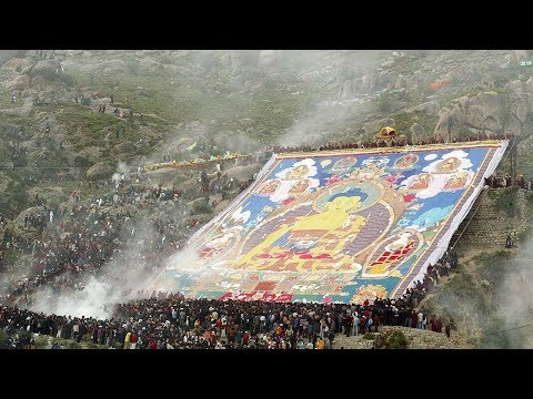 lhasa begins shoton festival