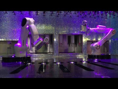 a robot bartender meet tipsy the machine