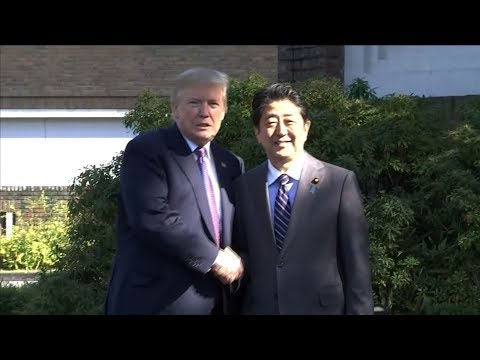 trump meets abe focusing on regional security