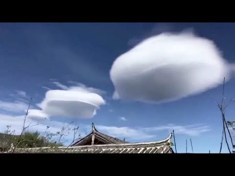 ufoshaped clouds appear