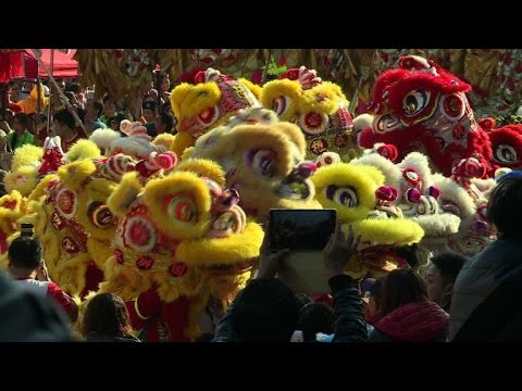 lion dances mark start of 2015 in hong kong