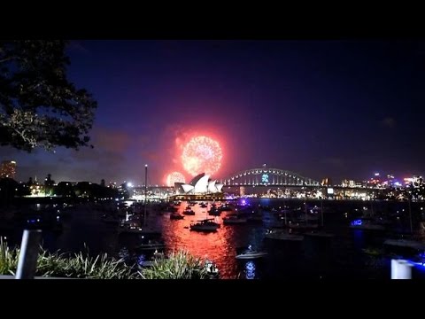 fireworks erupt for new year
