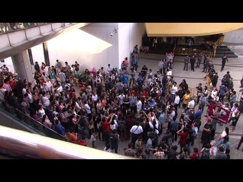 rare anticoup protest in thailand
