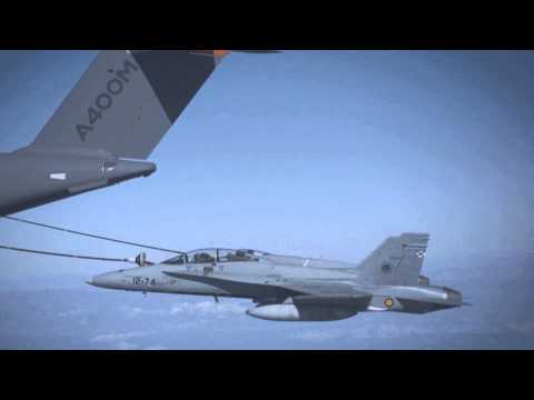 successful airtoair refuelling test with 2 f18