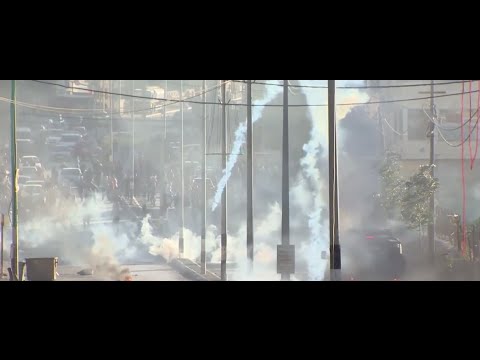 west bank clashes idf fire tear gas