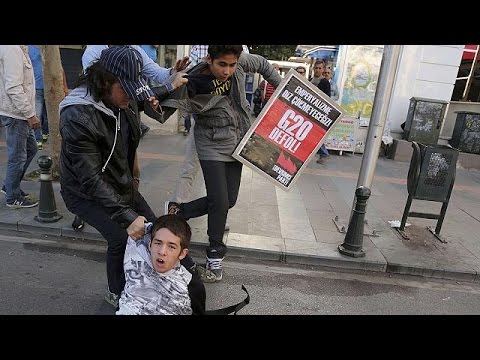 anticapitalists clash with police in turkey