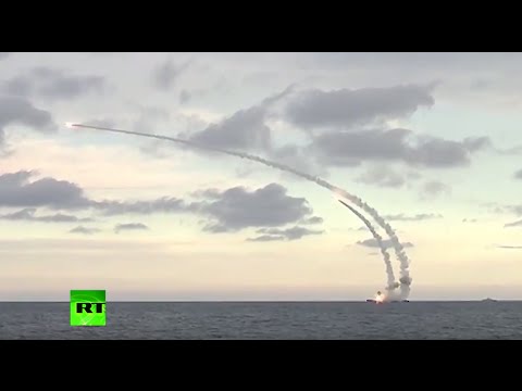 the russian fleet in the caspian sea has launched 18 cruise missiles