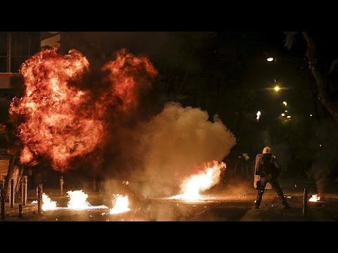 violent protests mark anniversary of teenagers death