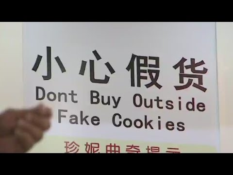 long lines for butter cookies in hong kong