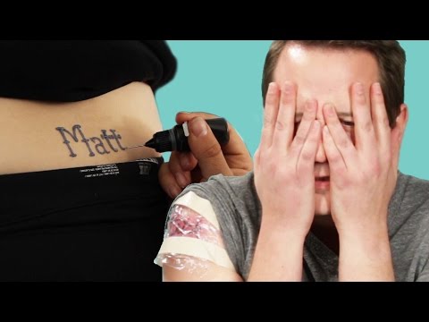 couples tattoo prank