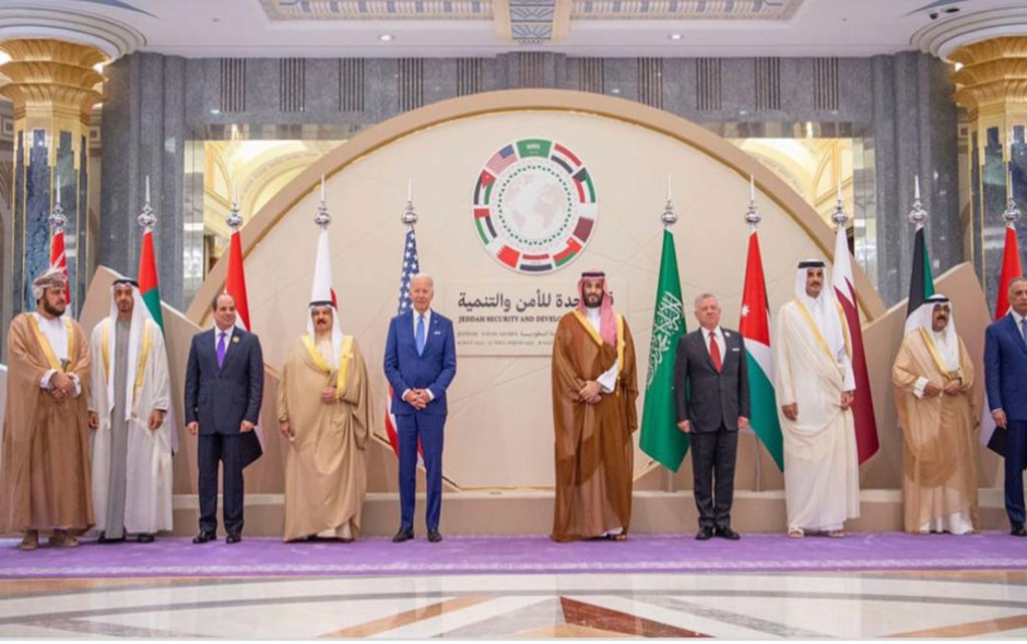 ولي العهد السعودي الأمير محمد بن سلمان يستقبل قادة ورؤساء وفود الدول المشاركة في قمة جدة للأمن والتنمية